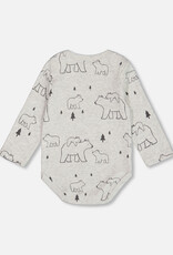 Deux Par Deux Bear & Mountains Light Onesie