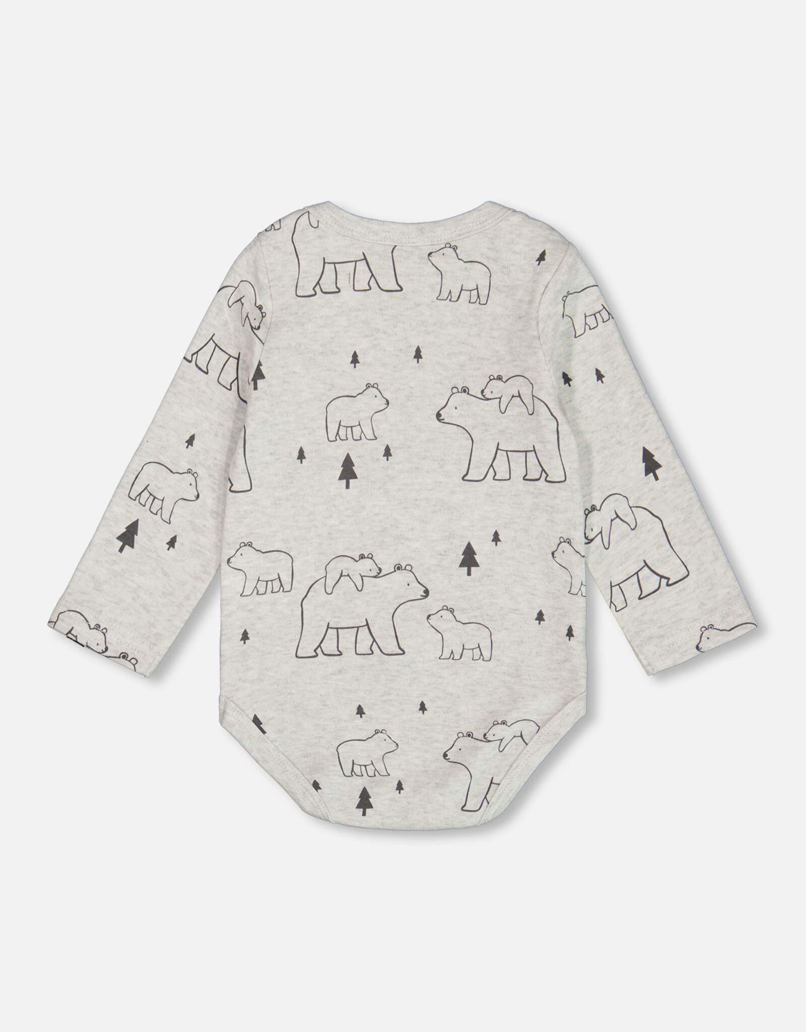 Deux Par Deux Bear & Mountains Light Onesie