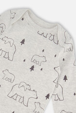 Deux Par Deux Bear & Mountains Light Onesie