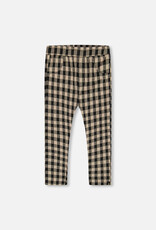 Deux Par Deux Plaid Black & Beige Treggings