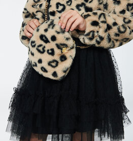 Deux Par Deux Printed Hearts Shoulder Bag