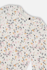 Deux Par Deux Flowers Adorable Organic Cotton Onesie