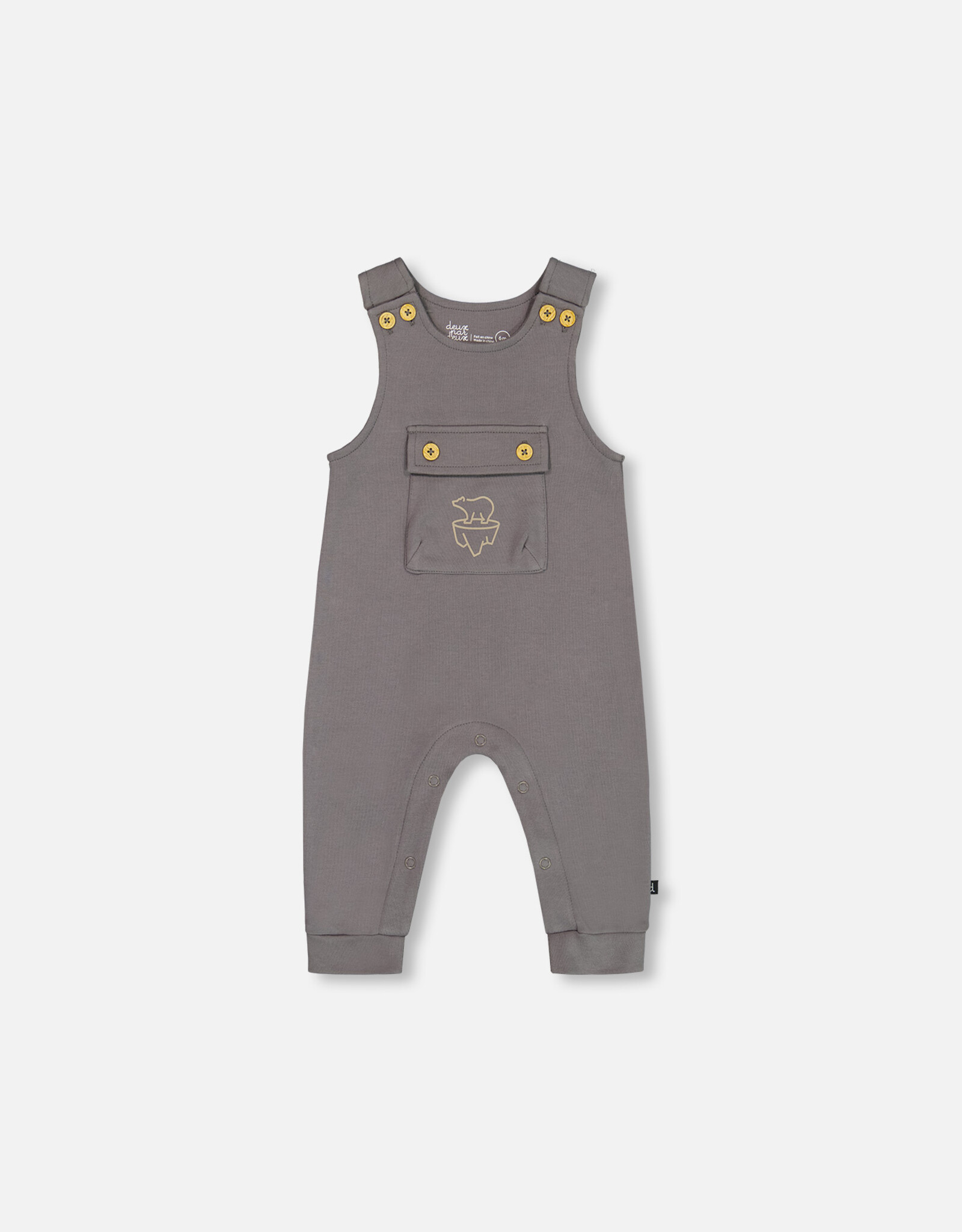 Deux Par Deux Bear & Mountains Onesie & Overall Set