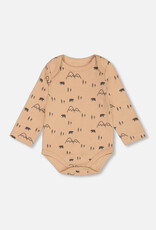 Deux Par Deux Bear & Mountains Onesie & Overall Set