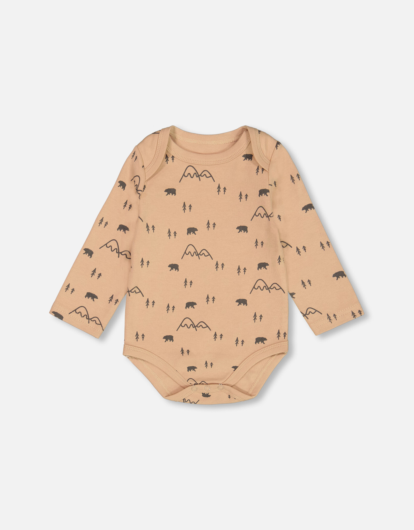Deux Par Deux Bear & Mountains Onesie & Overall Set
