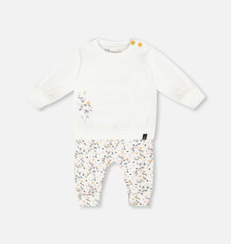 Deux Par Deux Flowers Baby Top & Pants Set