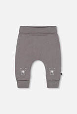 Deux Par Deux Steel Grey Organic Cotton Evolutif Pant