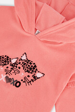 Deux Par Deux Tea Rose Hooded XOXO Tunic