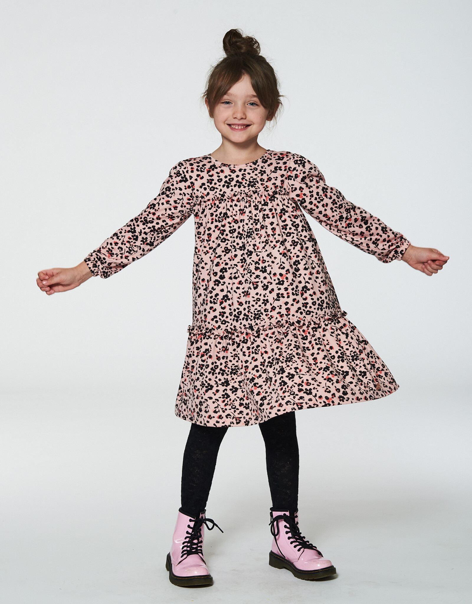 Deux Par Deux Tea Rose Floral Dress