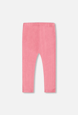 Deux Par Deux Azalea Pink Velvet Stretched Leggings