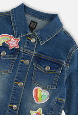 Deux Par Deux Navy Denim Accents Jacket