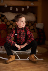 Deux Par Deux Holiday Plaid Button Up Shirt