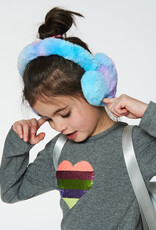 Deux Par Deux Purple Fur Ear Muffs