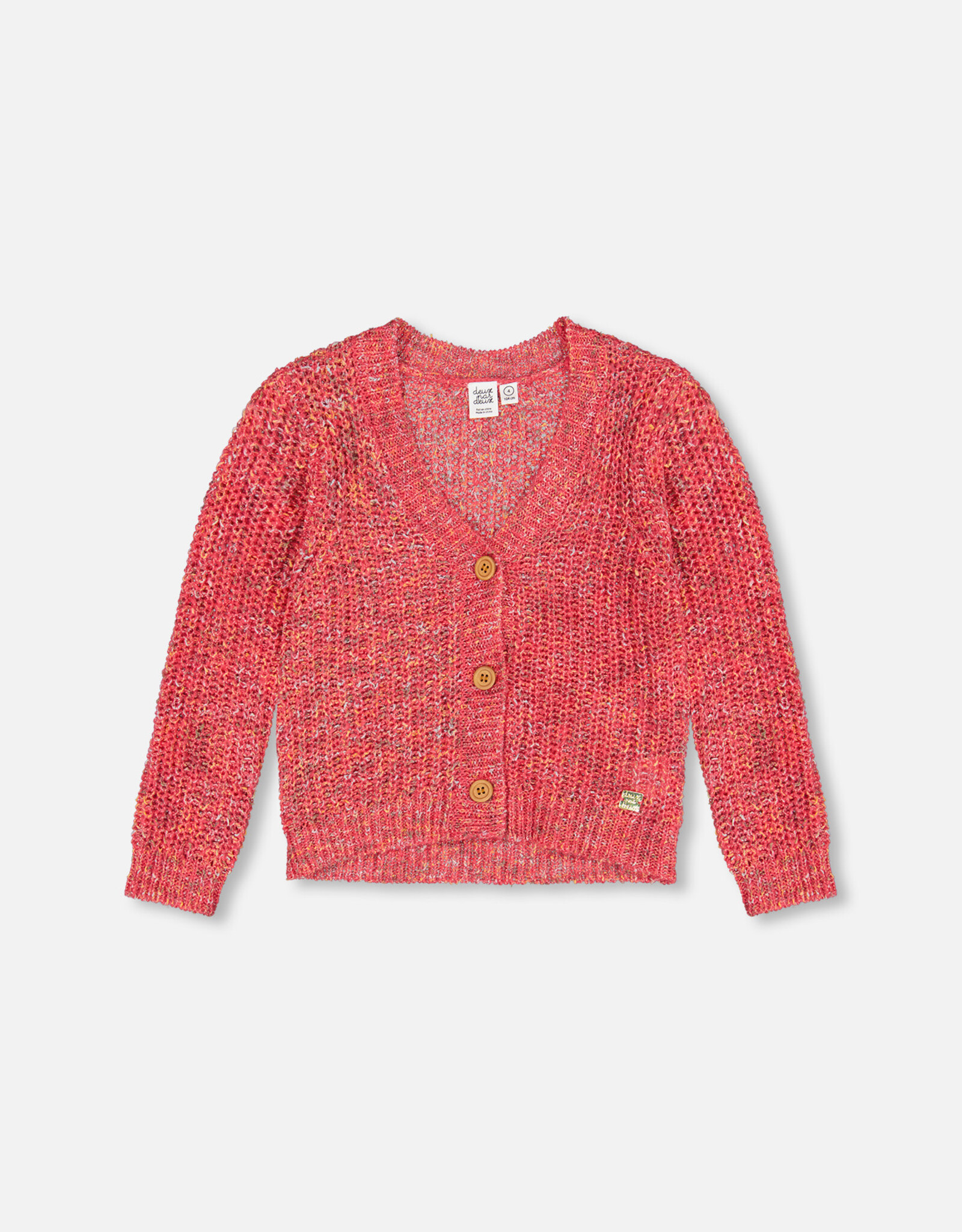 Deux Par Deux Camelia Rose Knit Cardigan