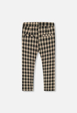 Deux Par Deux Plaid Black & Beige Treggings