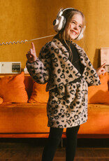 Deux Par Deux Heart Faux Fur Jacket