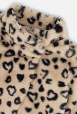 Deux Par Deux Heart Faux Fur Jacket