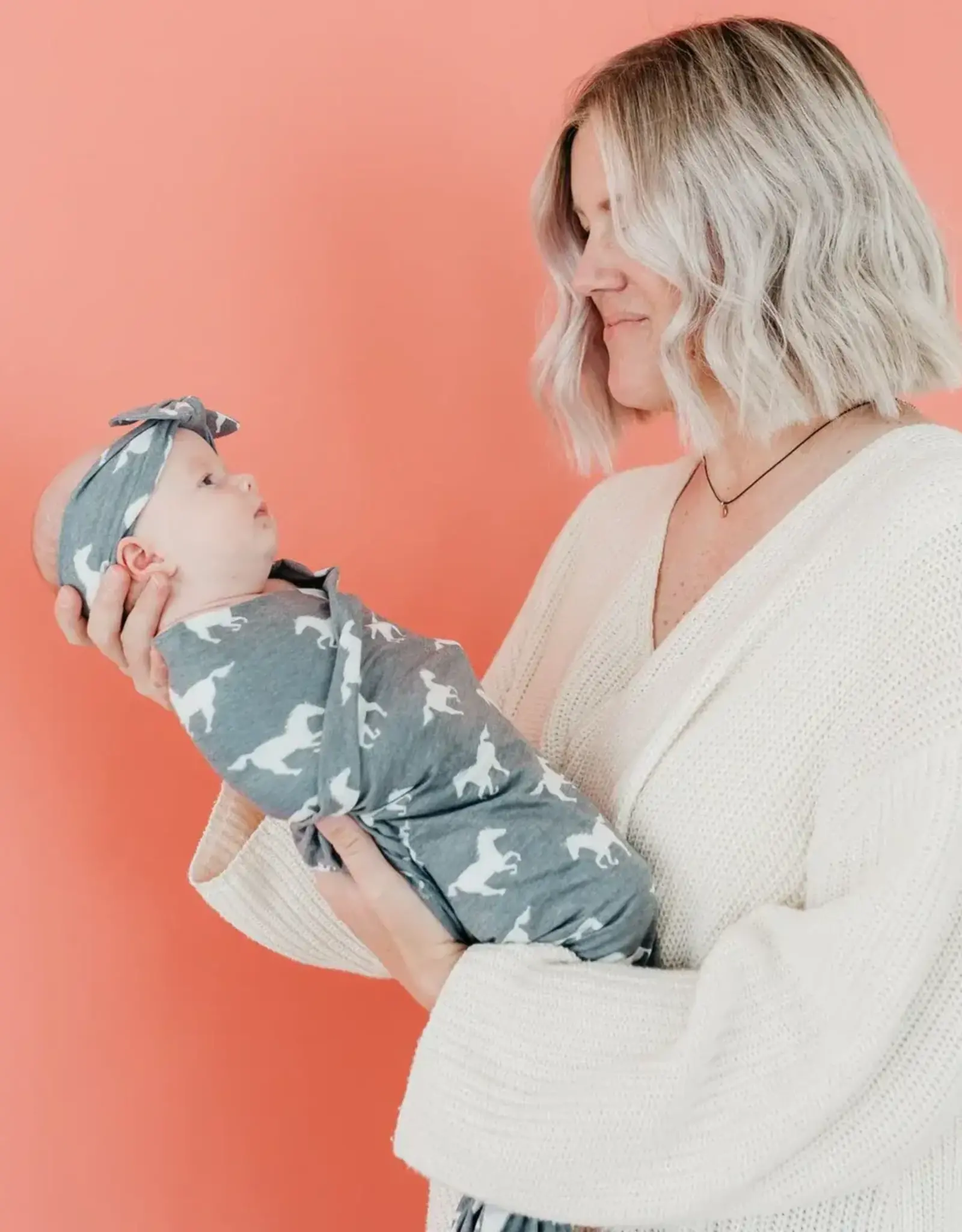 Copper Pearl Colt Swaddle Blanket