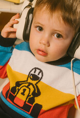 Deux Par Deux Peacoat Striped Sweater With Go Kart