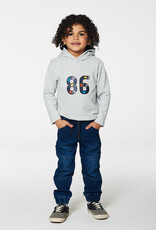 Deux Par Deux Grey 86 Racer Hoodie