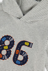 Deux Par Deux Grey 86 Racer Hoodie