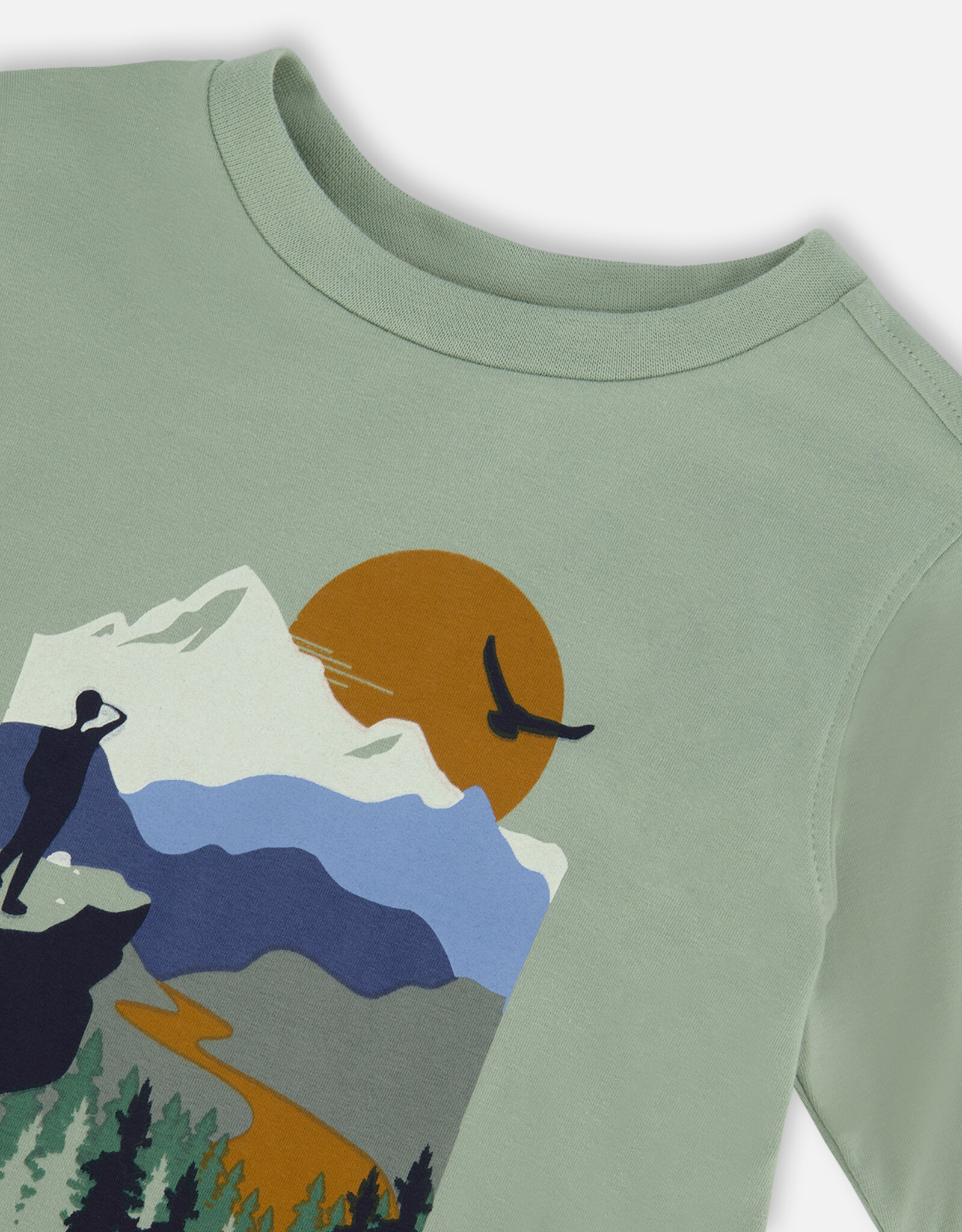 Deux Par Deux Jadeite Long Sleeve Hiking T-Shirt