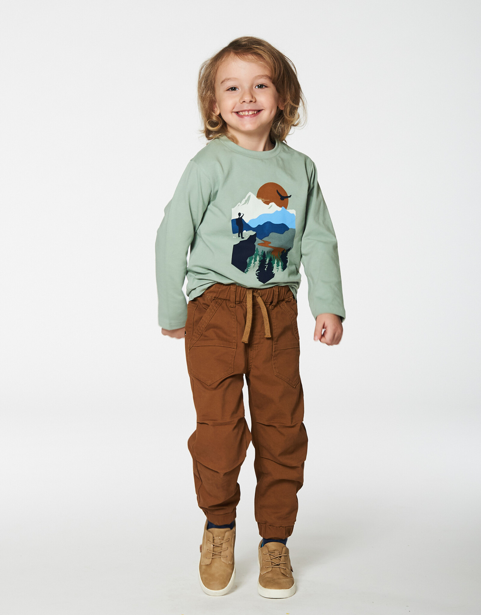 Deux Par Deux Jadeite Long Sleeve Hiking T-Shirt