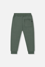 Deux Par Deux Dark Forest Fleece Sweatpants With Zip Pockets