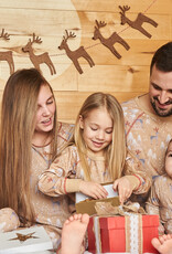 Deux Par Deux Christmas Deer Baby One Piece Pajama