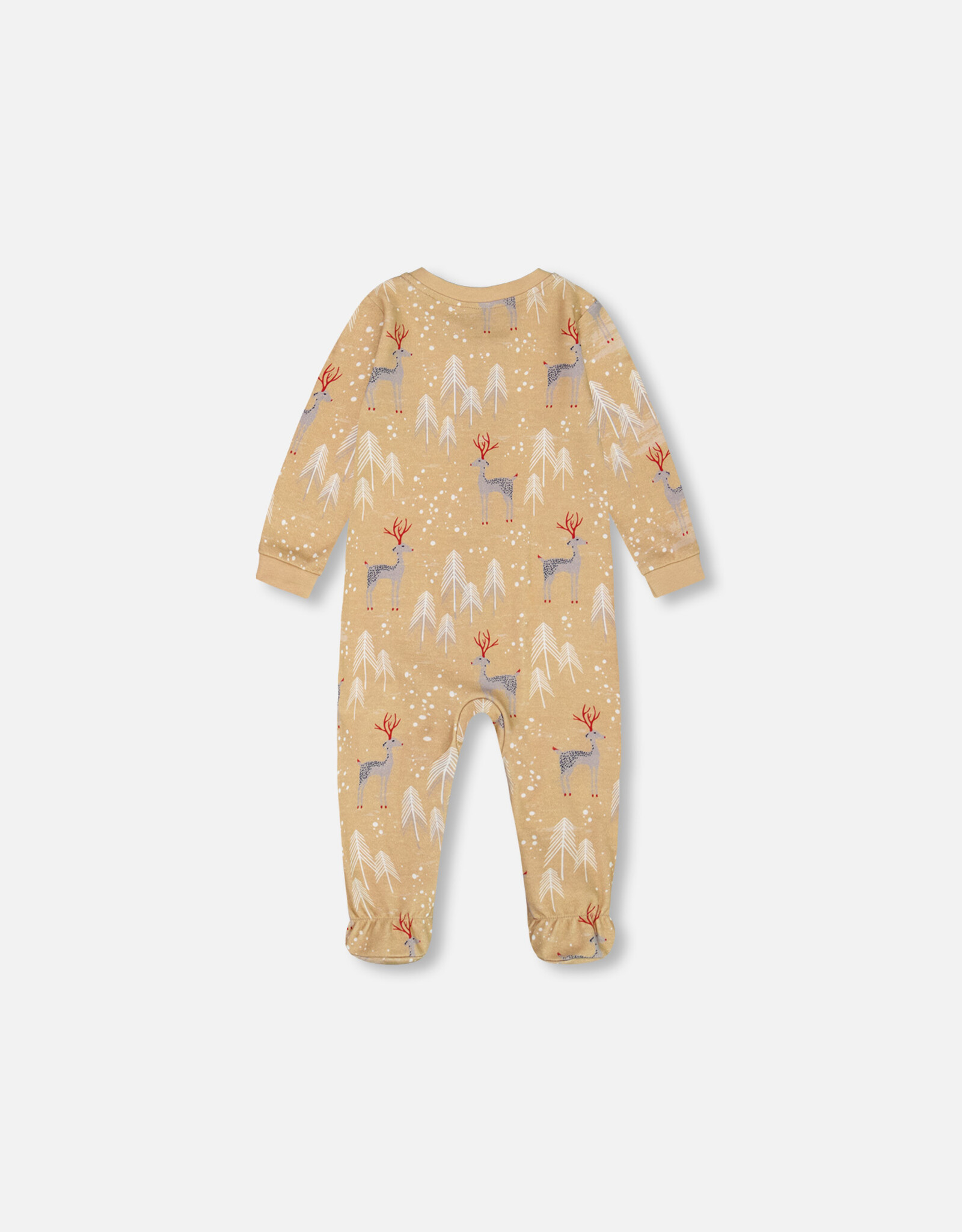 Deux Par Deux Christmas Deer Baby One Piece Pajama