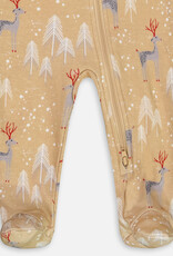 Deux Par Deux Christmas Deer Baby One Piece Pajama