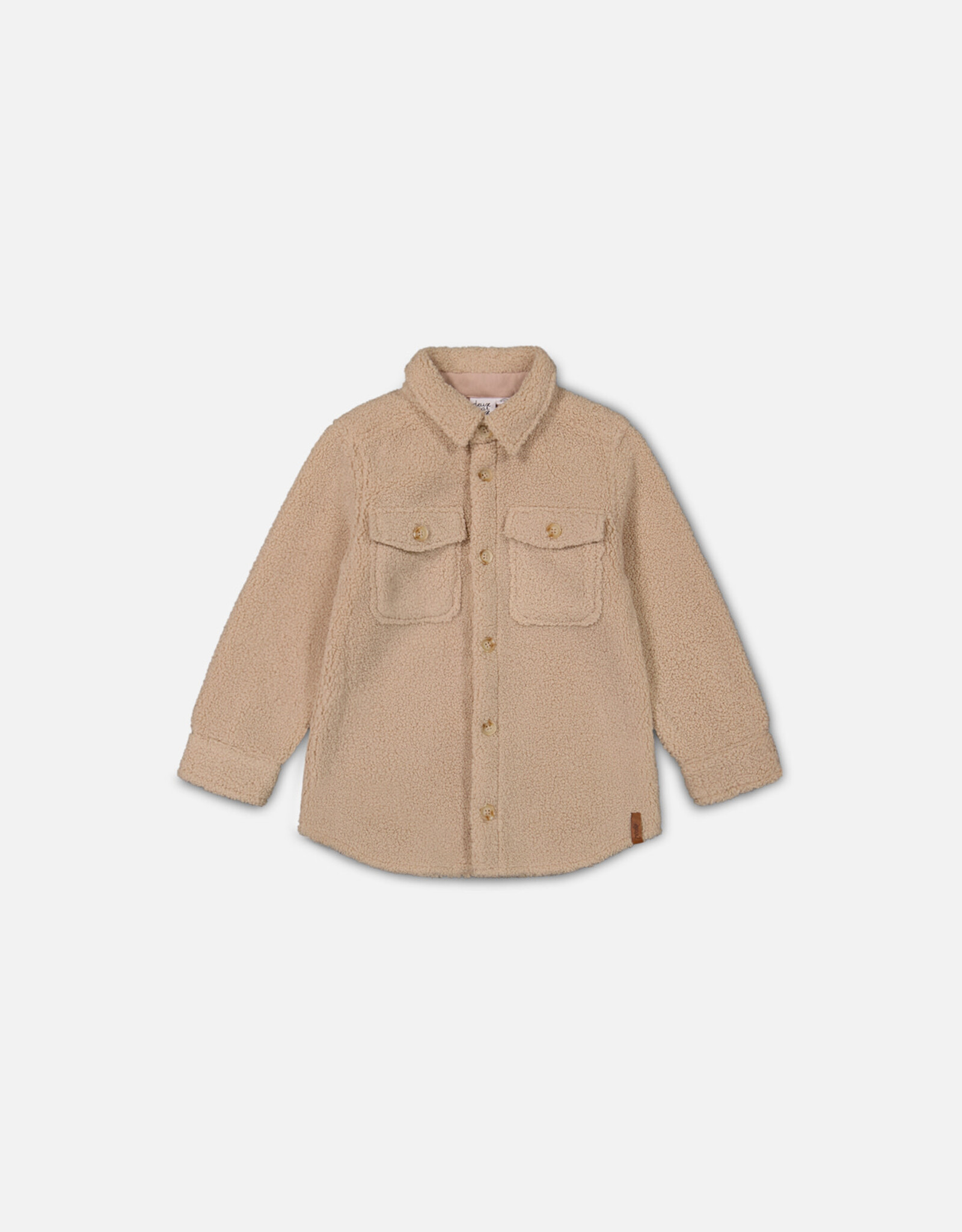 Deux Par Deux Sesame Sherpa Overshirt