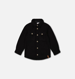 Deux Par Deux Anthracite Sherpa Overshirt