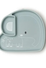 Loulou Lollipop Born to be Wild Silicone Snack Plate - Elephant