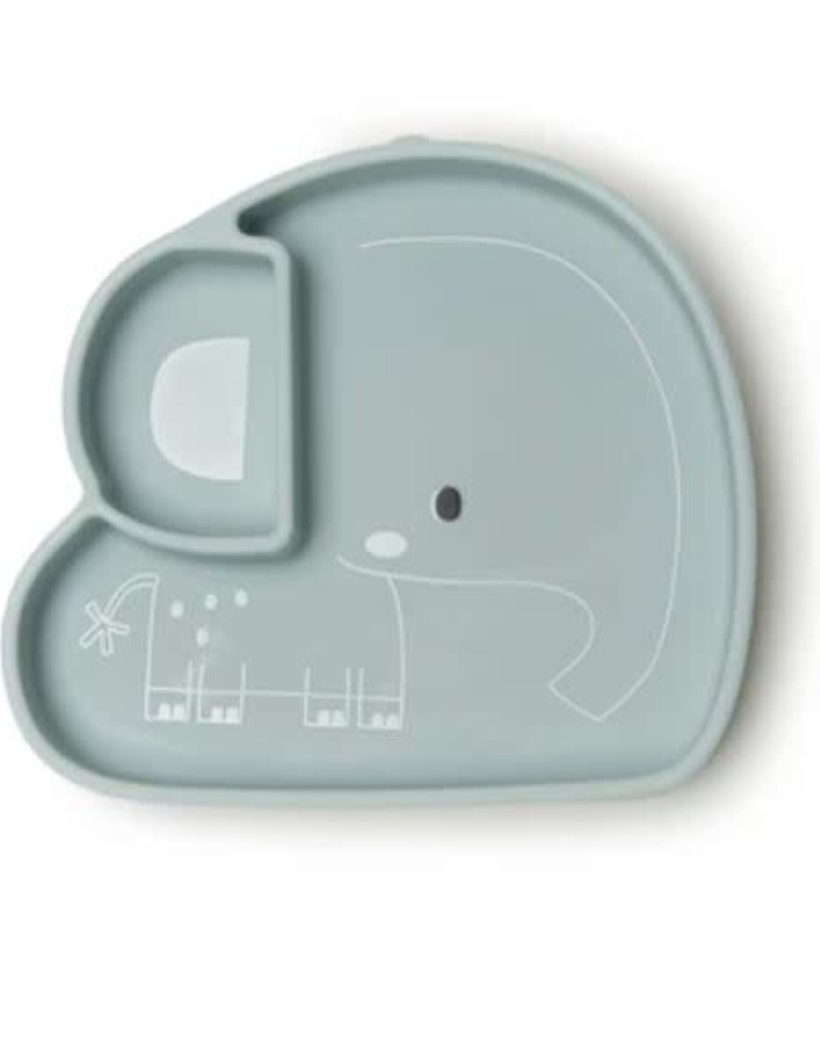 Loulou Lollipop Born to be Wild Silicone Snack Plate - Elephant