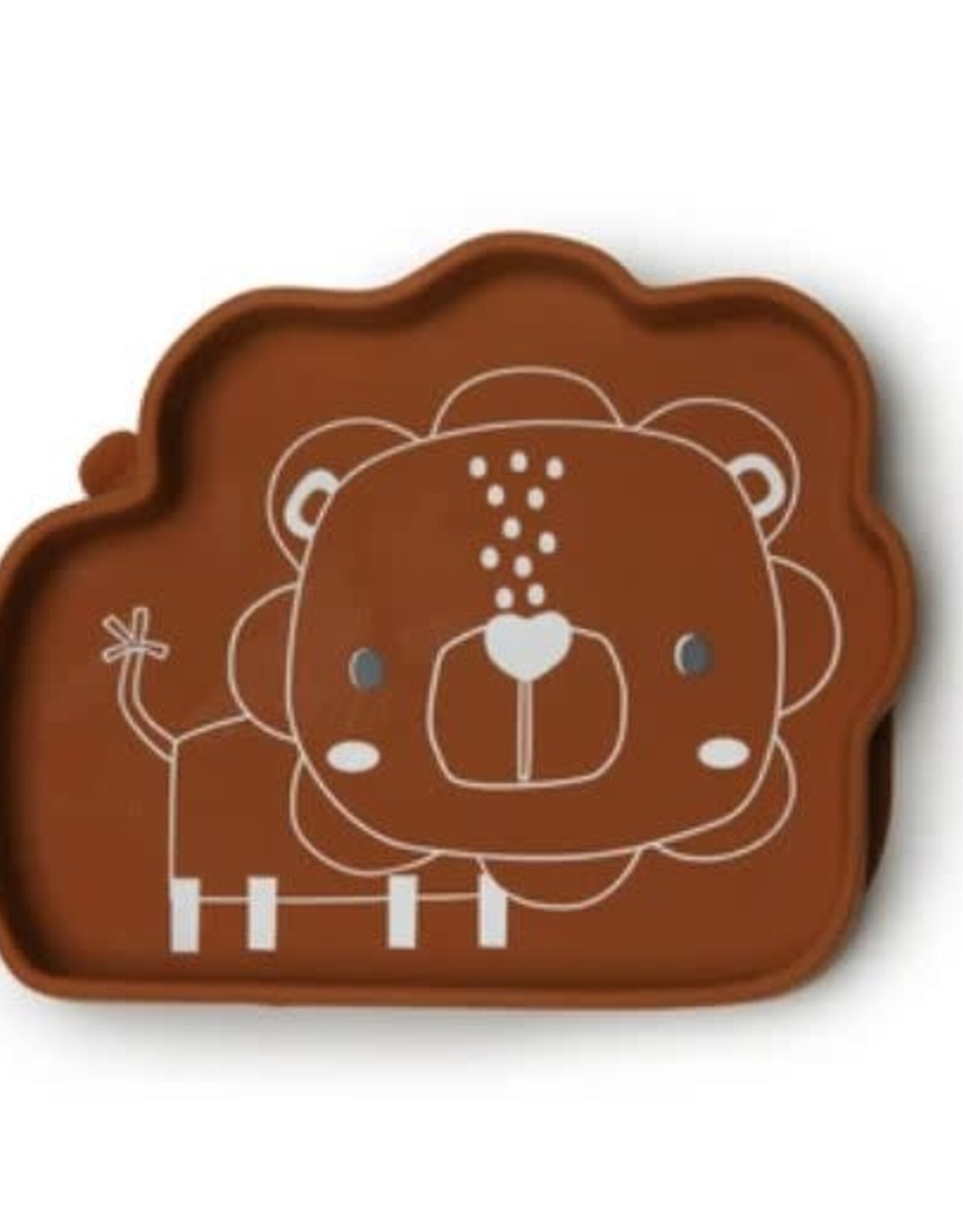 Loulou Lollipop Born to be Wild Silicone Snack Plate - Lion