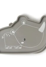 Loulou Lollipop Born to be Wild Silicone Snack Plate - Rhino