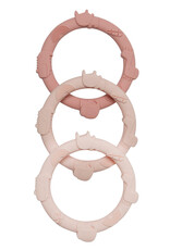Loulou Lollipop Wild Teething Ring Set - Blush Pink