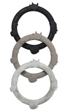 Loulou Lollipop Wild Teething Ring Set - Grey