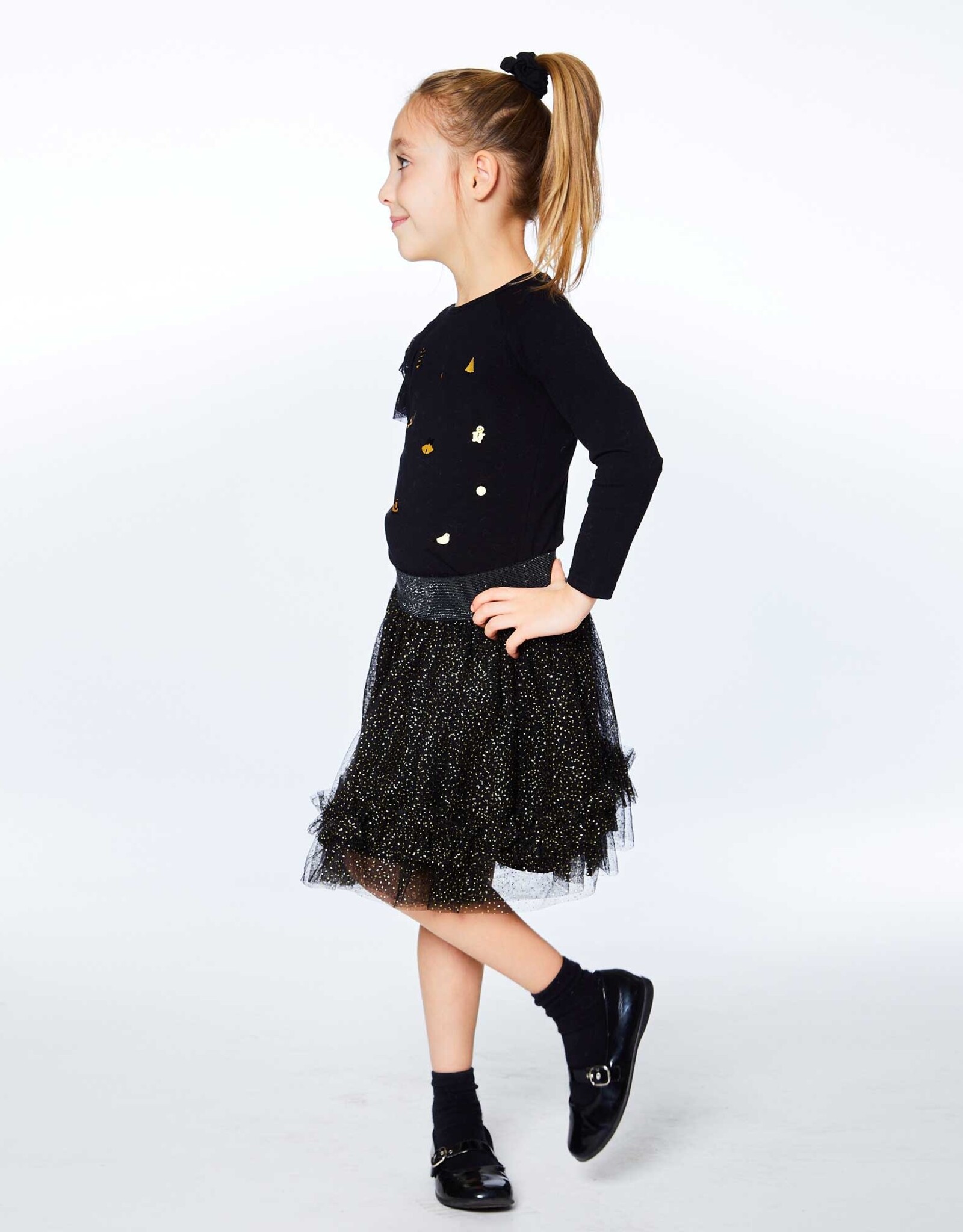 Deux Par Deux Anthracite Material Black Dress