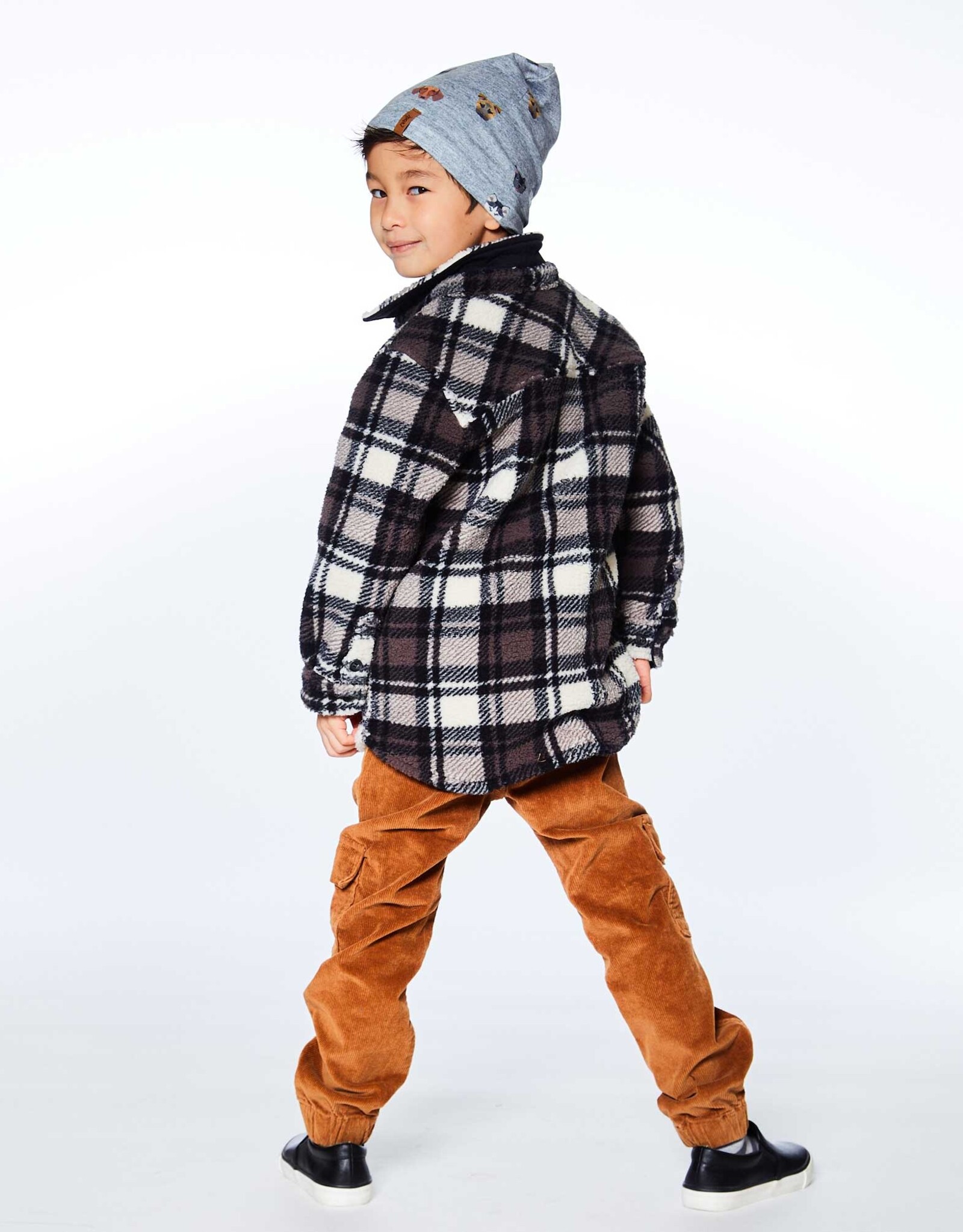 Deux Par Deux Plaid Plush Shirt