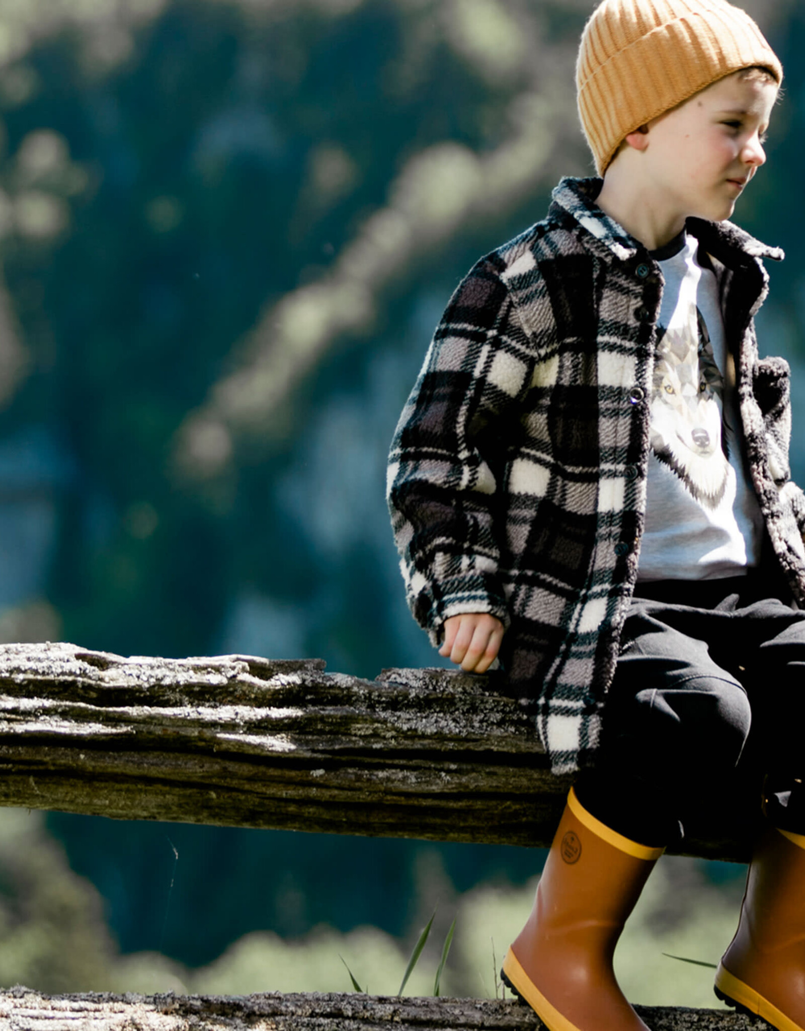 Deux Par Deux Plaid Plush Shirt