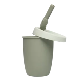 Loulou Lollipop Kids cup w/Straw - Alligator