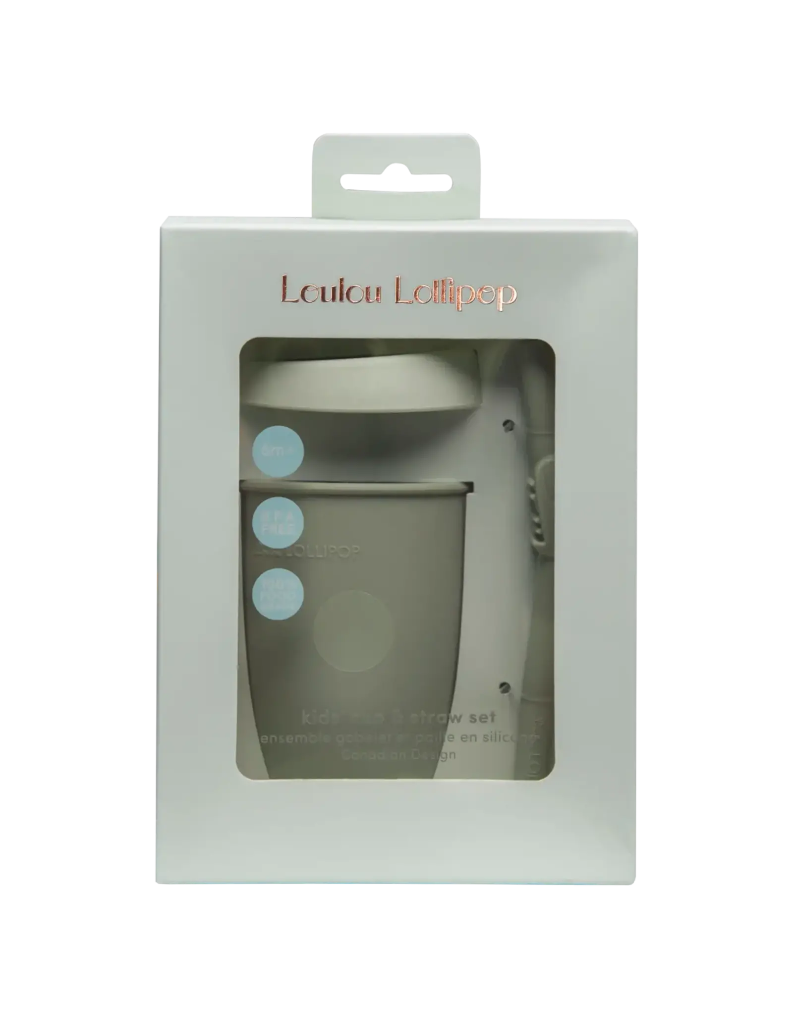 Loulou Lollipop Kids cup w/Straw - Alligator