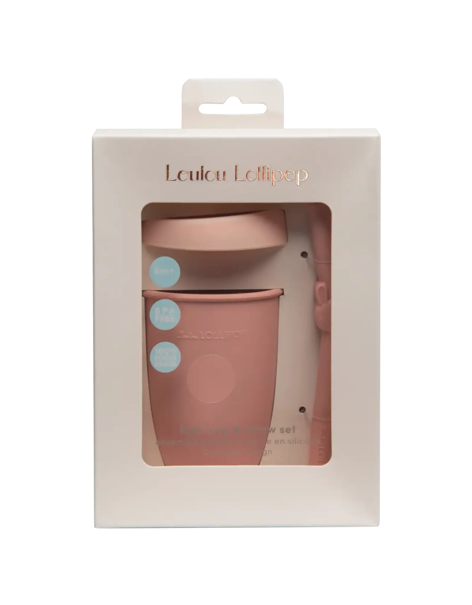Loulou Lollipop Kids Cup w/Straw - Bunny