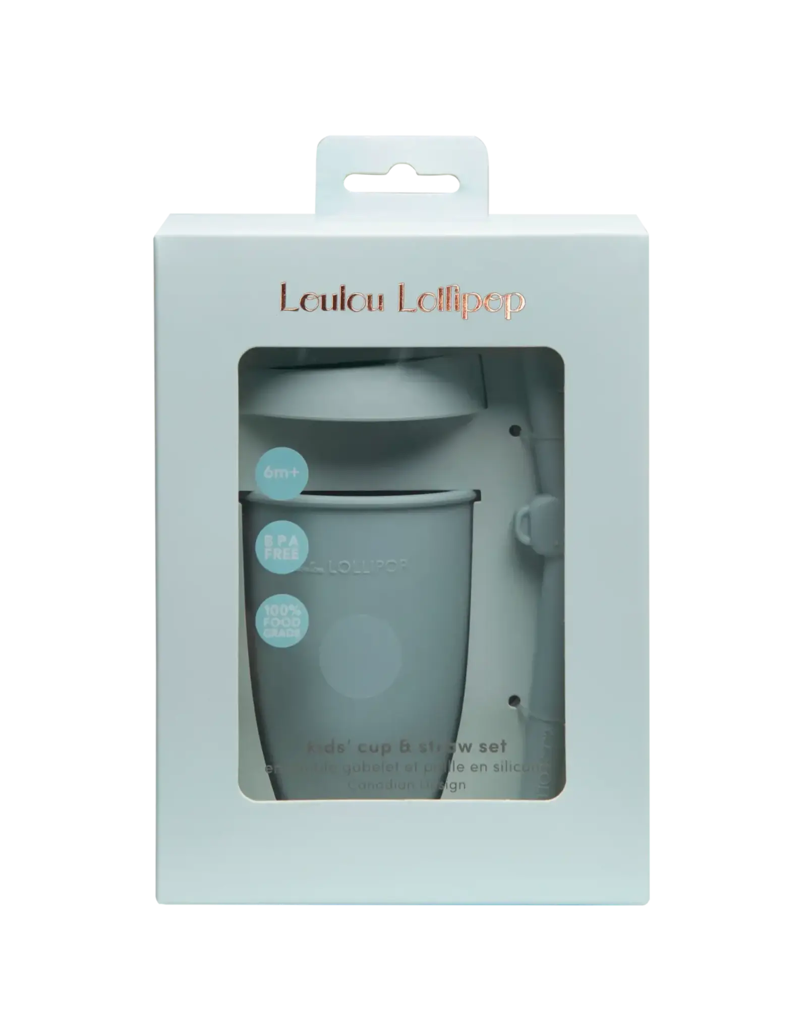 Loulou Lollipop Kids Cup w/Straw - Elephant