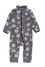 Noruk Grey Flowers One-Piece Microfleece Base Layer