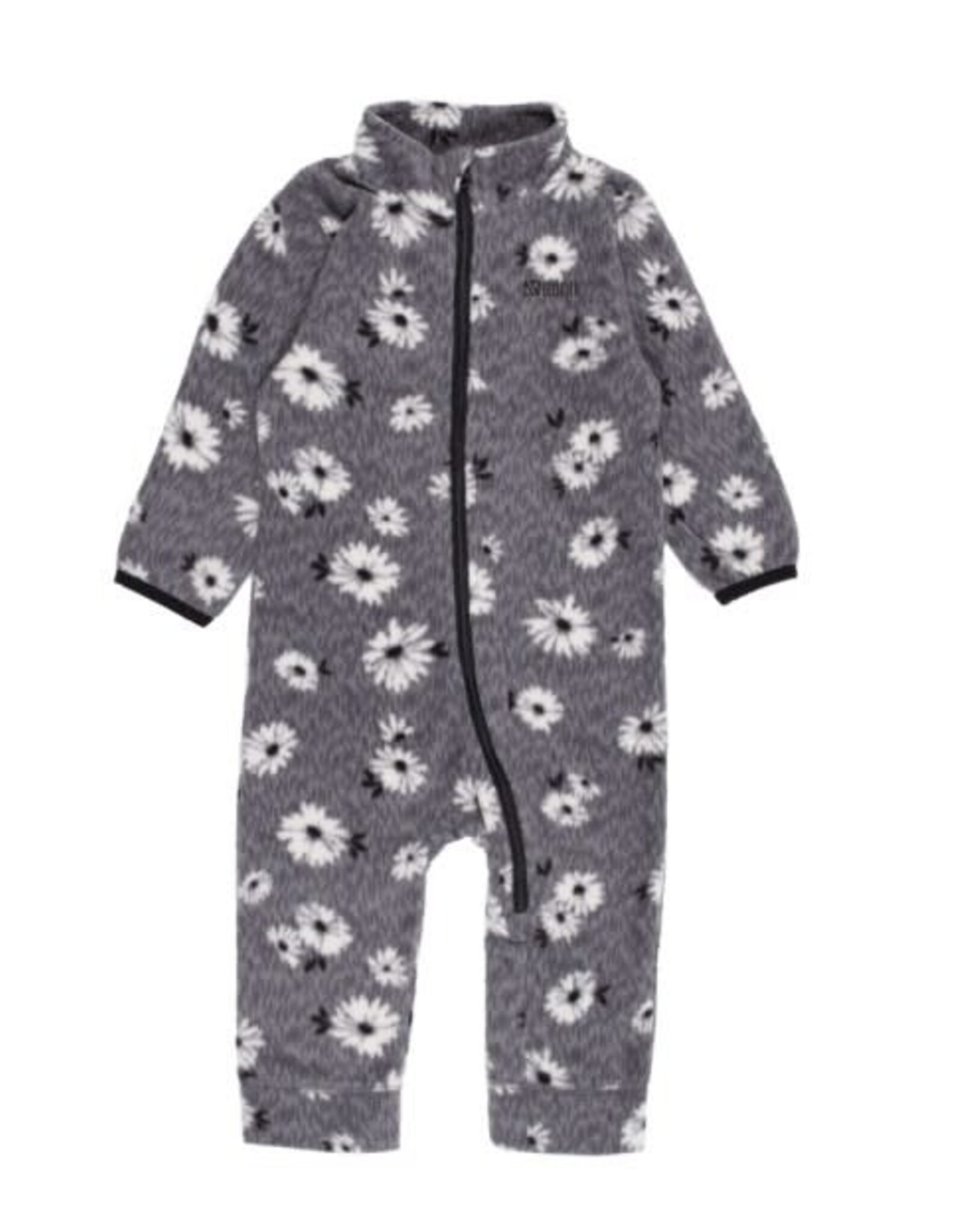 Noruk Grey Flowers One-Piece Microfleece Base Layer