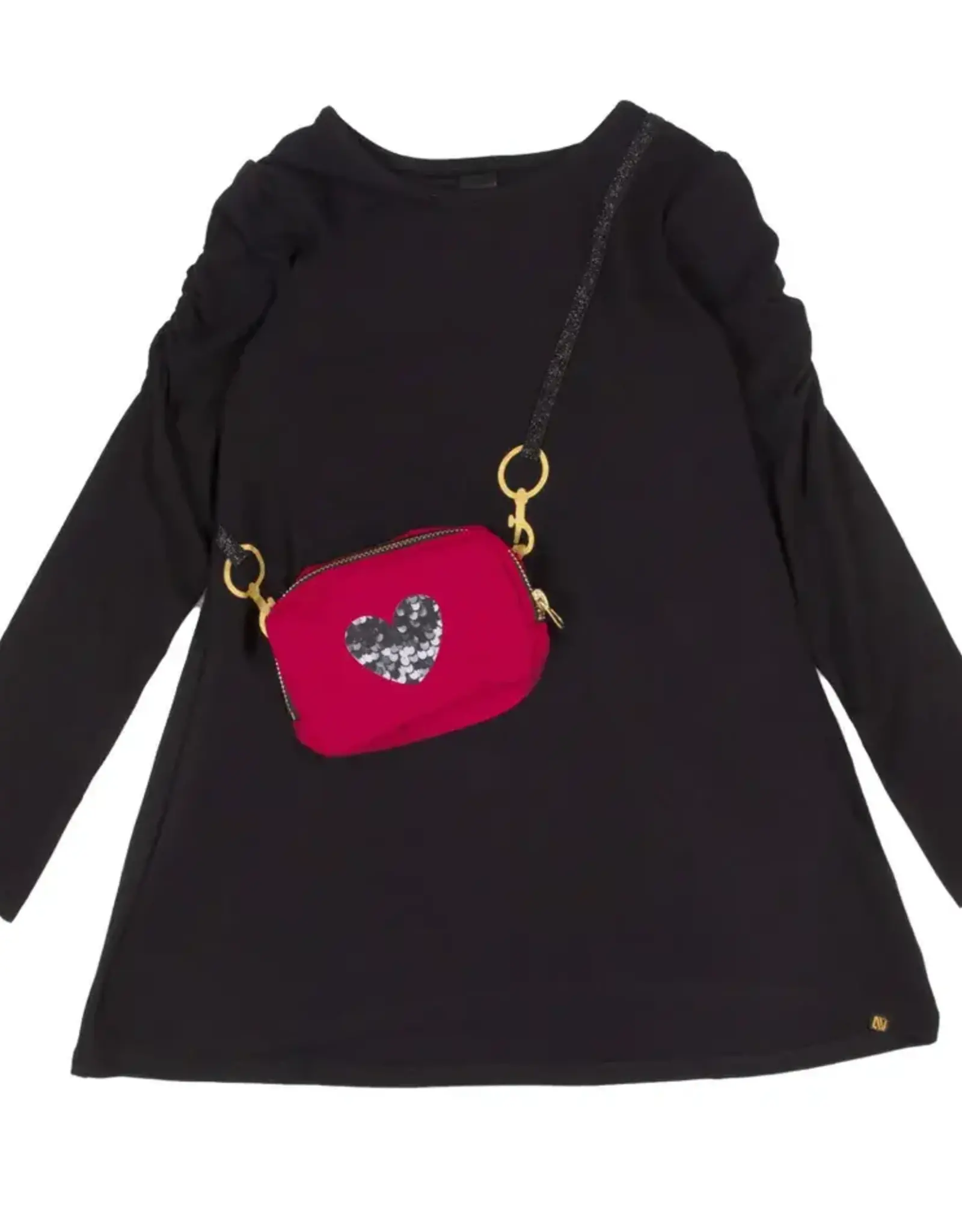 Noruk Shine Black Tunic with Bag