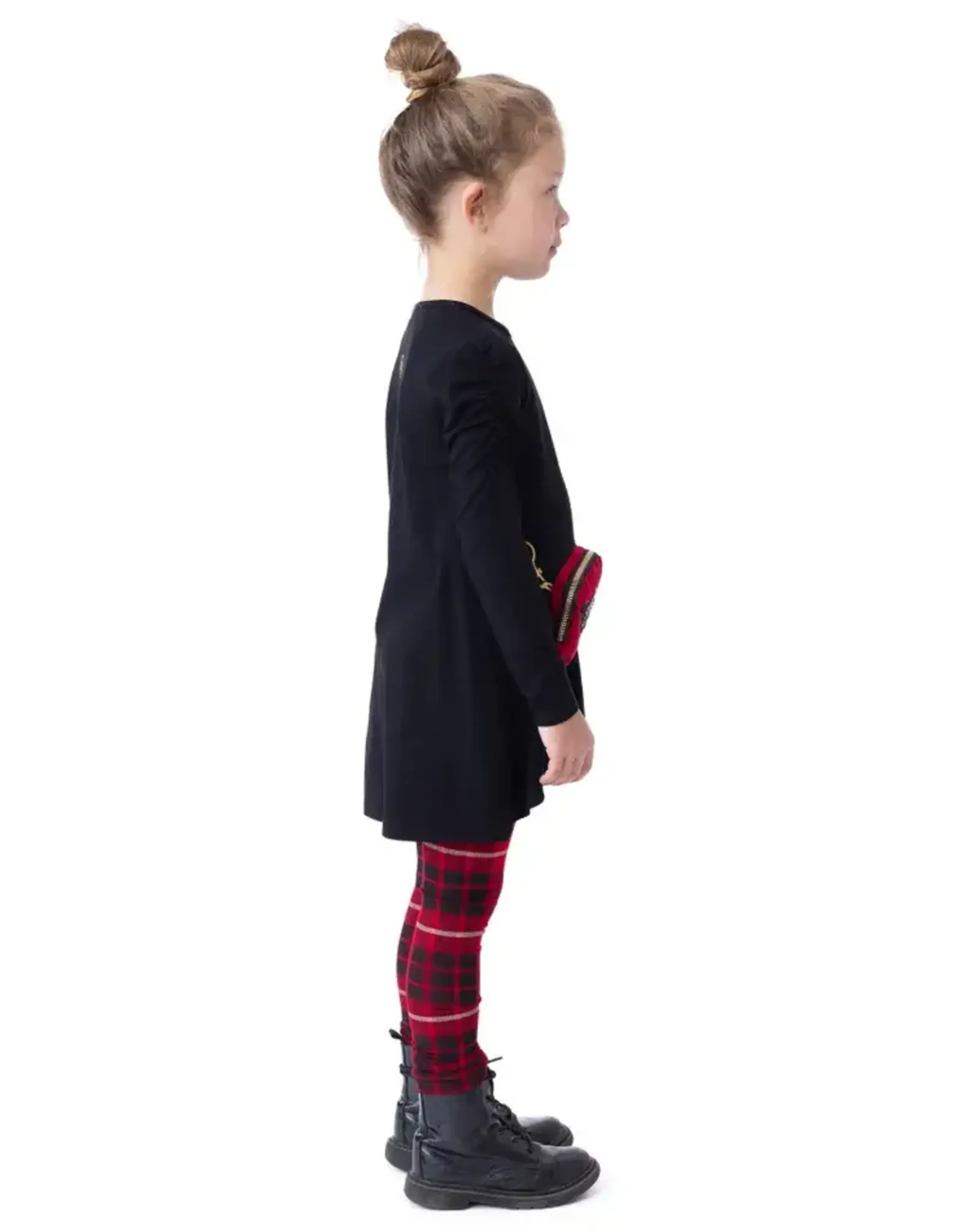 Noruk Shine Black Tunic with Bag